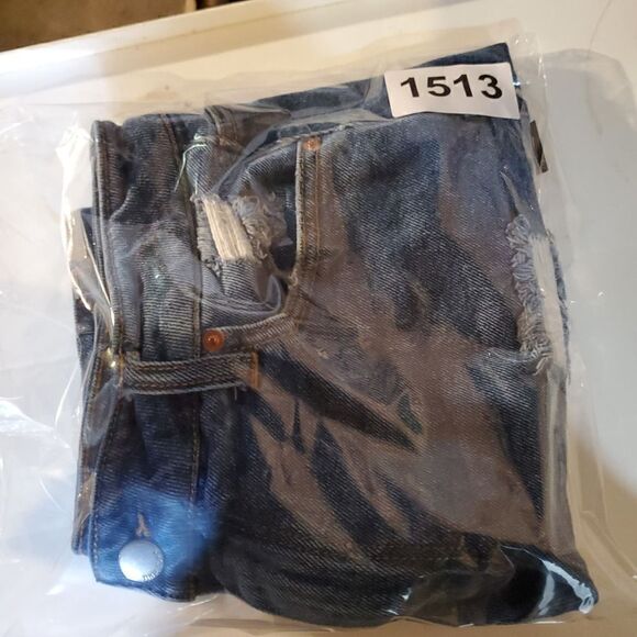 Tinseltown Skirt Womens 9/29 Blue Jean Distressed Denim - Picture 7 of 7